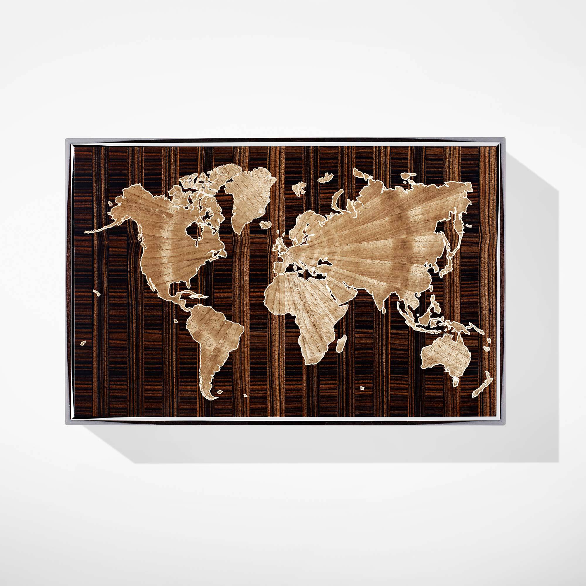 World Map Box | Luxury Home Accessories & Gifts | LINLEY